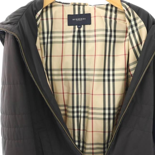 【中古】バーバリー ロンドン BURBERRY LONDON 中綿ジャケット ブルゾン ノバチェック裏地 38 ブラック /ES ■GY19_4