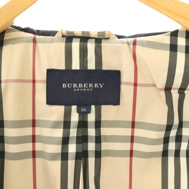 【中古】バーバリー ロンドン BURBERRY LONDON 中綿ジャケット ブルゾン ノバチェック裏地 38 ブラック /ES ■GY19_5