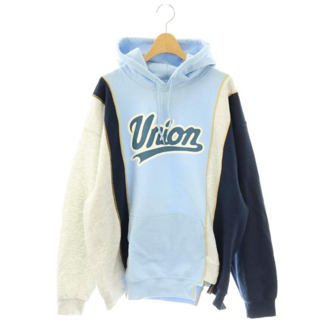 【中古】リビルドバイニードルス Rebuild by Needles J0383 UNION 5CUT HOODIE 再構築 パーカー スウェット L