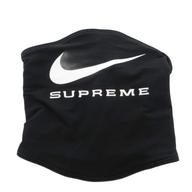 【中古】ナイキ NIKE ×Supreme ネックウォーマー スヌード ロゴプリント 黒 ブラック /FF ■GY19 メンズ レディース