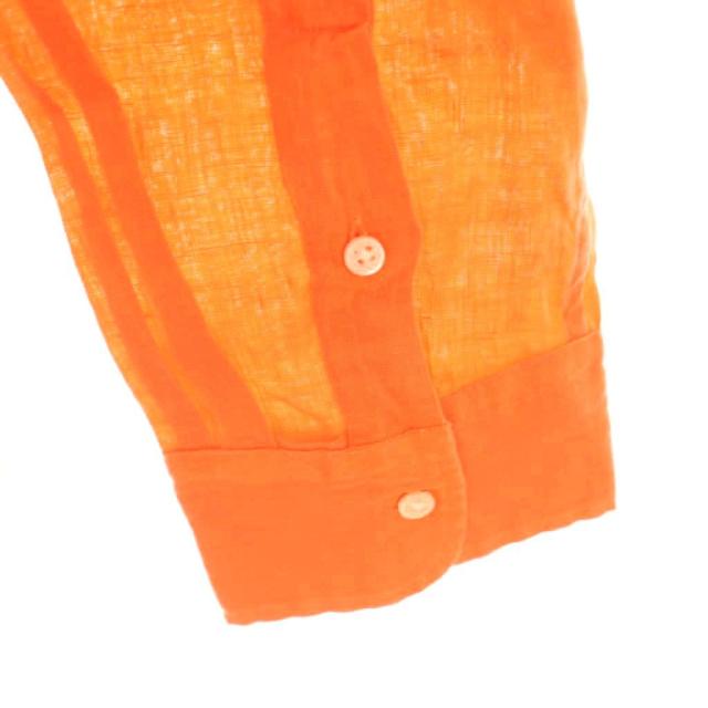 【中古】未使用品 ポロ バイ ラルフローレン RELAXED FIT シャツ 長袖 ロゴ刺繍 XXL オレンジ /DO ■GY19 メンズ_3