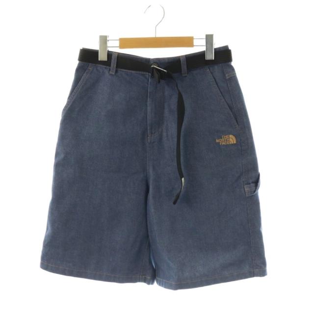 【中古】ザノースフェイス ホワイトレーベル NS6NQ50K CARPENTER BERMUDA SHORTS デニムショートパンツ