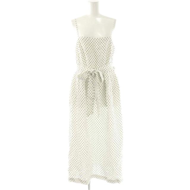 中古】ケイトスペード KATE SPADE キャミワンピース ロング ドット柄