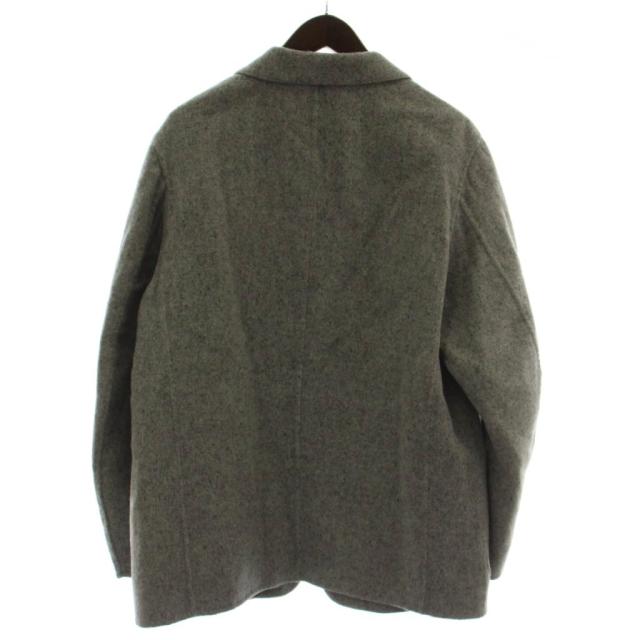 【中古】未使用品 無印良品 良品計画 24AW テーラードジャケット コート カシミヤ混 L グレー 無地_1
