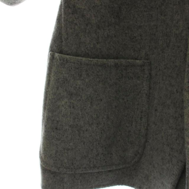 【中古】未使用品 無印良品 良品計画 24AW テーラードジャケット コート カシミヤ混 L グレー 無地_4