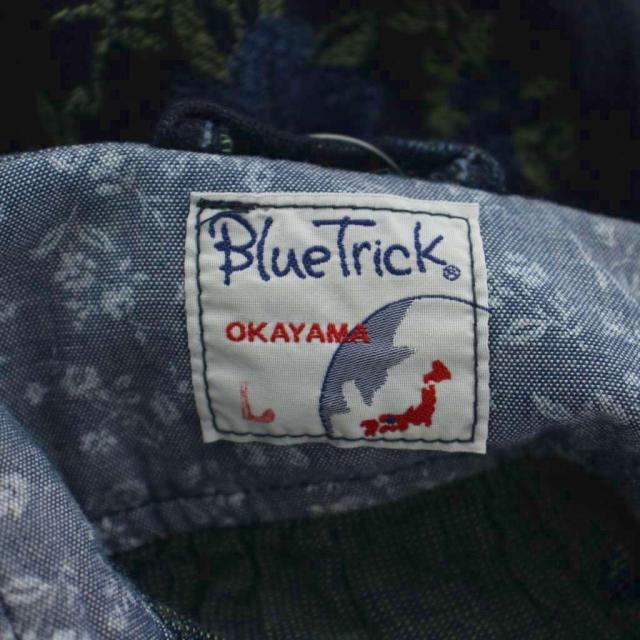 【中古】ブルートリック bluetrick チュニック L 紺 ネイビー 長袖 膝丈 花柄 4884N /GG ■GY03 レディース_7
