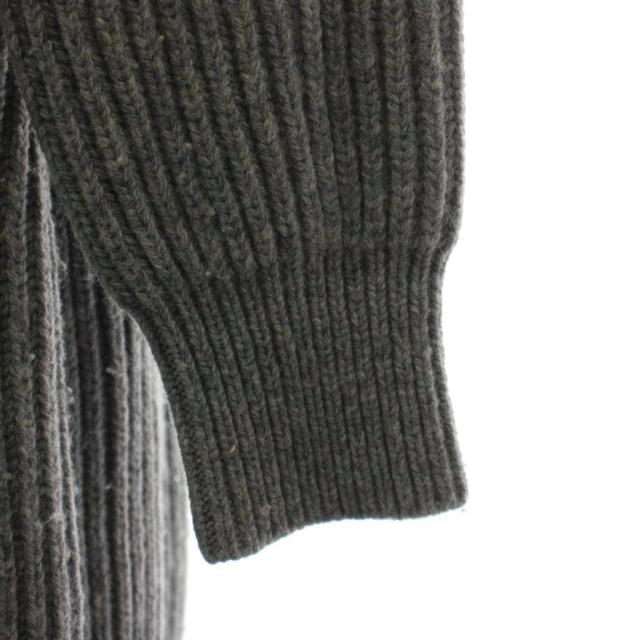 【中古】アレキサンダーマックイーン ALEXANDER MCQUEEN ニットワンピース M グレー 長袖 ひざ下丈 /GG ■GY03_5