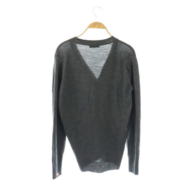 【中古】ジョンスメドレー JOHN SMEDLEY カーディガン 英国製 ニット XS チャコールグレー /ES ■GY03 メンズ