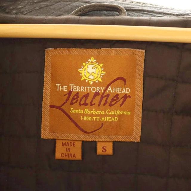 The Territory Ahead ブラウンレザージャケット 中古】ザテリトリーアヘッド the territory ahead レザージャケット