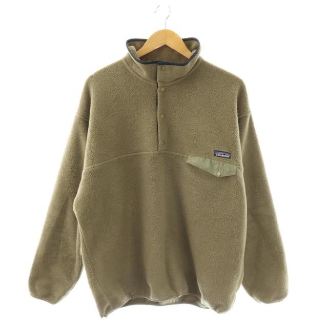 【中古】パタゴニア Patagonia 90s シンチラ スナップT プルオーバー フリースジャケット L カーキ オリーブ 緑 /DO