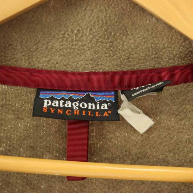 【中古】パタゴニア Patagonia 90s シンチラ スナップT プルオーバー フリースジャケット L カーキ オリーブ 緑 /DO_4