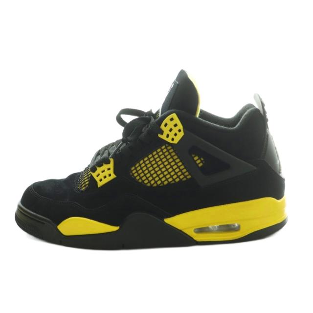 【中古】NIKE Air Jordan 4 Retro "Thunder"(2023) スニーカー シューズ US9.5 27.5cm DH6927-017 /MI ■GY12 メンズ