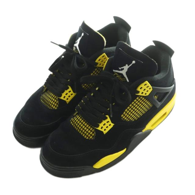 【中古】NIKE Air Jordan 4 Retro "Thunder"(2023) スニーカー シューズ US9.5 27.5cm DH6927-017 /MI ■GY12 メンズ_1