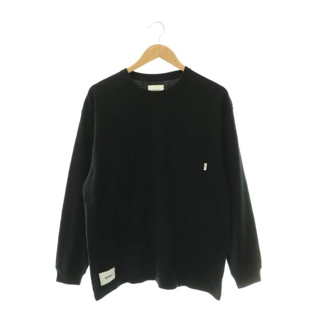 【中古】ダブルタップス WTAPS Tシャツ ロンT カットソー コットン X 01 ブラック /CX ■GY35 メンズ