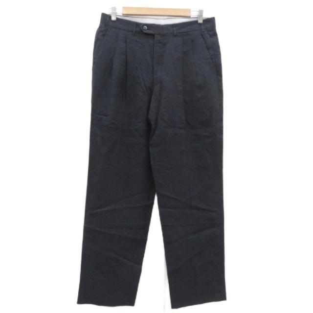 【中古】コルネリアーニ Corneliani スラックスパンツ ロング丈 46 濃紺 ダークネイビー /HO55 ■GY99 メンズ