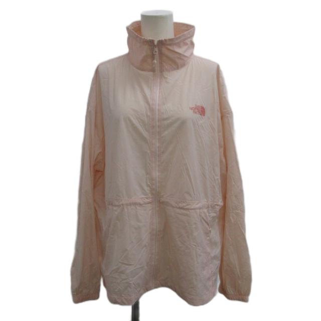 【中古】ザノースフェイス THE NORTH FACE ASCEND STRETCH JACKET ジャケット ジャンパー 上着 L ピンク 無地