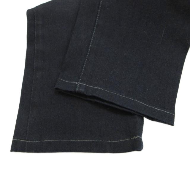【中古】ボッテガヴェネタ BOTTEGA VENETA デニム ジーンズ 46 ネイビー 紺 ストレート 無地 5ポケット_5