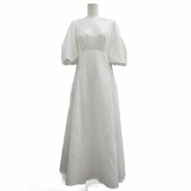 【中古】ケンゾー KENZO ホワイトブロダリーアングレーズドレス White Broderie Anglaise Dress ワンピース 36 白