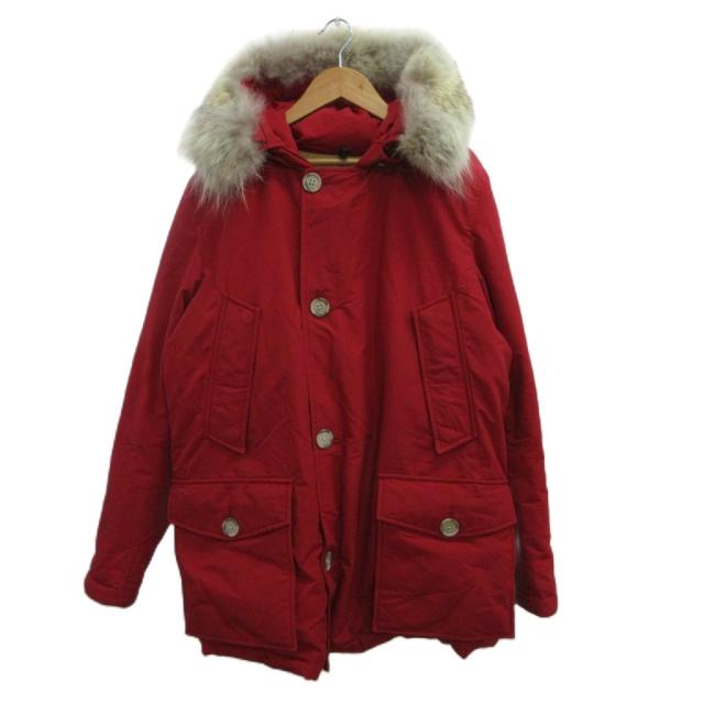 【中古】ウールリッチ WOOLRICH アークティック パーカ ARCTIC PARKA ダウンジャケット 上着 S 赤 レッド