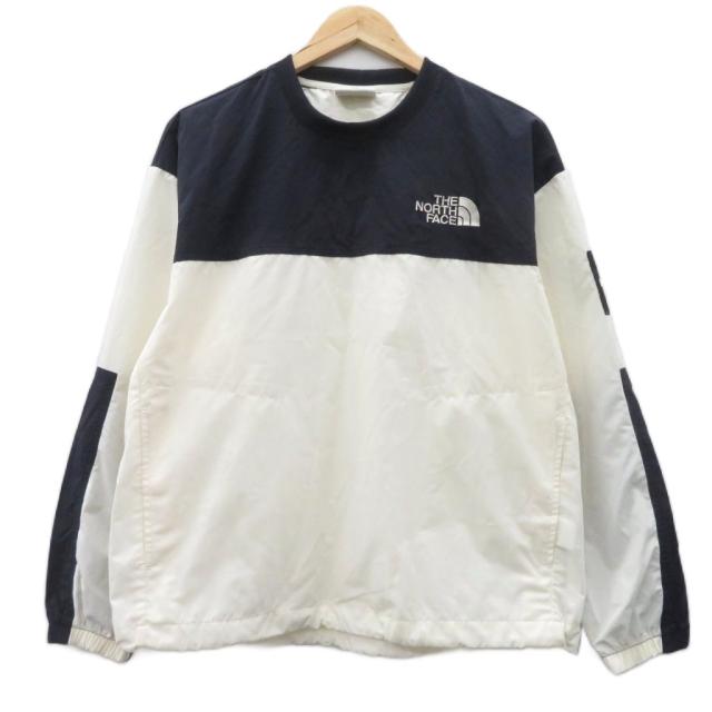 【中古】ザノースフェイス アウトドアウエア ウィンドブレーカー クルーネック 長袖 プリント nm5mq03j /HO61