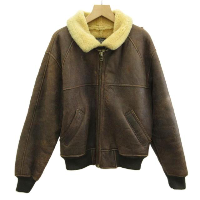 【中古】アビエイション AVIATION B-6 米軍 米空軍 飛翔上衣 上衣 M 茶 赤銅色 ボア ミリタリー メンズ