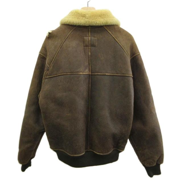【中古】アビエイション AVIATION B-6 米軍 米空軍 飛翔上衣 上衣 M 茶 赤銅色 ボア ミリタリー メンズ
