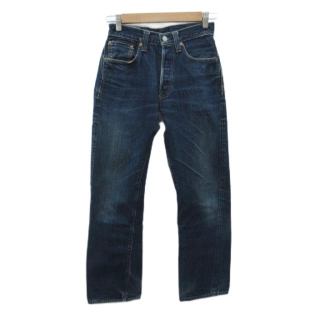 【中古】シュガーケーン 1947 デニムパンツ ジーンズ ストレート ロング丈 ウォッシュ加工 W27 L30 インディゴ