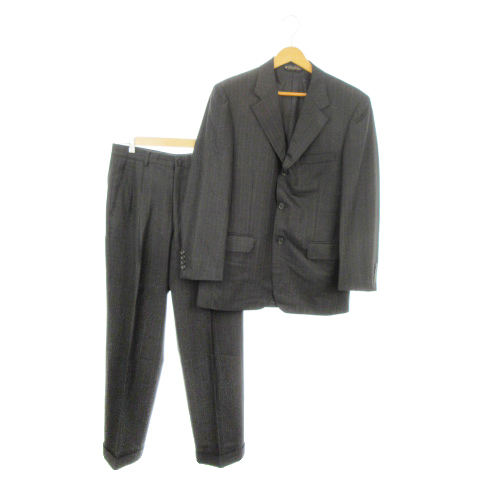 【中古】ブルックスブラザーズ BROOKS BROTHERS 1818 Madison セットアップ シングルスーツ フォーマル 37SHT 31W