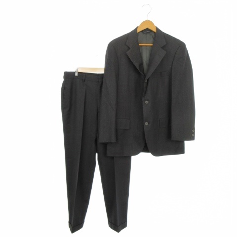 【中古】ブルックスブラザーズ BROOKS BROTHERS セットアップ シングルスーツ フォーマル 37SHT 31W 黒 ブラック