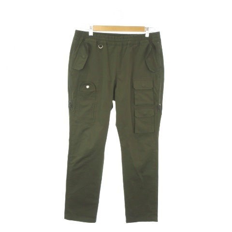 【中古】ソフネット SOPHNET. MULTI CARGO VENTILATION EASY PANT パンツ L 緑 カーキ 長ズボン カーゴポケット