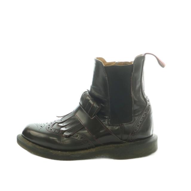 【中古】ドクターマーチン DR.MARTENS ショートブーツ タッセル サイドゴア US5 UK3 22.0cm 茶 /MI ■GY12 レディース