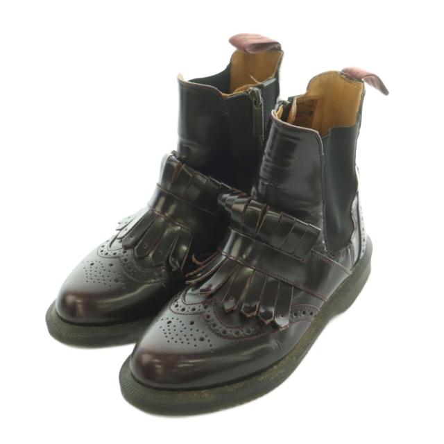 【中古】ドクターマーチン DR.MARTENS ショートブーツ タッセル サイドゴア US5 UK3 22.0cm 茶 /MI ■GY12 レディース_1