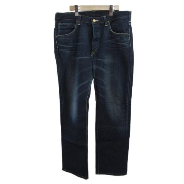 【中古】リー LEE AMERICAN RIDERS デニム ジーンズ 101B 36 インディゴ ブルー 日本製 ボタンフライ フルレングス