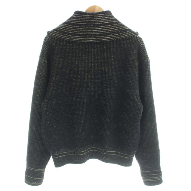 【中古】dune daisuke tanabe 田邉大祐 ハーフジップ ニット セーター 長袖 02 黒 ブラック ■GY12 /MQ メンズ_1