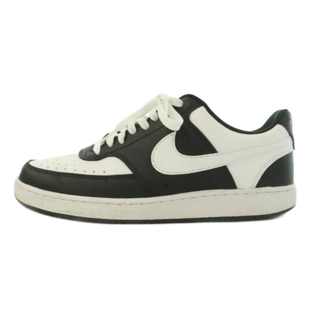 【中古】ナイキ NIKE Court Vision Low Black White コートビジョン ロー ブラック ホワイト スニーカー US8