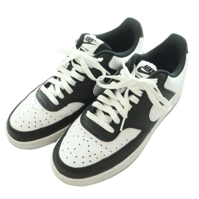 【中古】ナイキ NIKE Court Vision Low Black White コートビジョン ロー ブラック ホワイト スニーカー US8_1