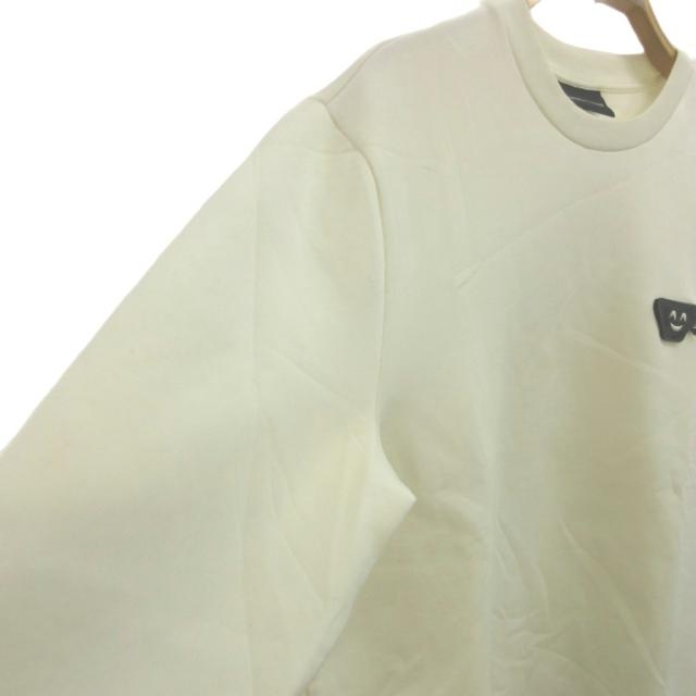 【中古】エンポリオアルマーニ EMPORIO ARMANI 調教師 L 象牙色 労働者の一団のど頚 長袖 紋章 /3K1MH3