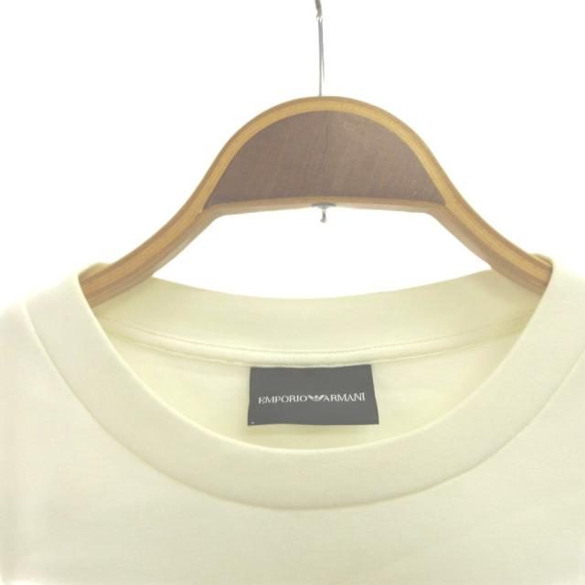 【中古】エンポリオアルマーニ EMPORIO ARMANI 調教師 L 象牙色 労働者の一団のど頚 長袖 紋章 /3K1MH3
