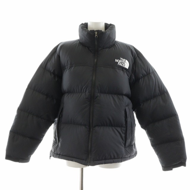 【中古】ザノースフェイス Short Nuptse Jacket ショートヌプシジャケット ダウンジャケット XL 黒 NDW92232