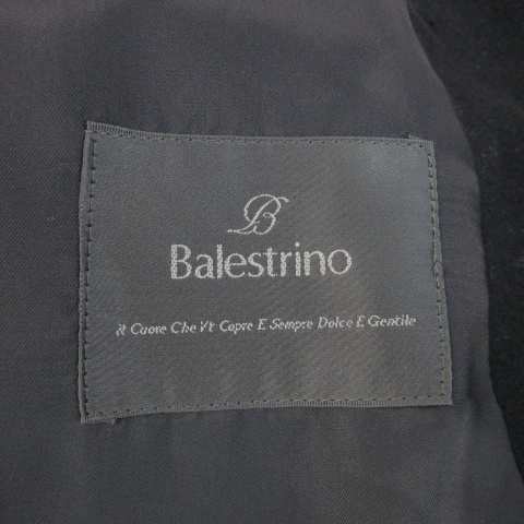 【中古】バレストリーノ BALESTRINO チェスターコート ダブル ロング カシミヤ混 4 S 紺 ネイビー ■GY18 メンズの通販は