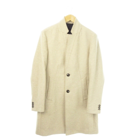 【中古】ザラマン ZARA MAN チェスターコート 変形カラー ロング シンプル M ベージュ /AO9 ■GY18 メンズの通販は
