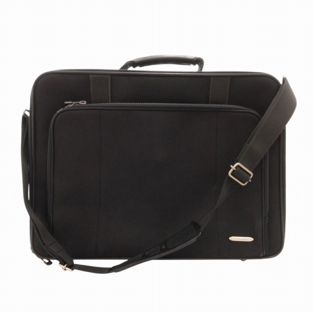 【中古】サムソナイト Samsonite ハンドバッグ ショルダー 2WAY ブリーフケース ビジネス ロゴ ナイロン レザーの通販は