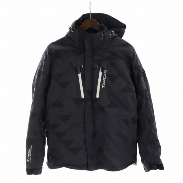 【中古】タイチ TAICI モトレック ウインターパーカ ジップアップ 長袖 プロテクター入り ロゴ 総柄 M グレー RSJ723の通販は 20,800円