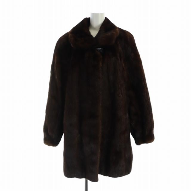 Nakamura Fur ブラウン毛皮コート 美品☆Nakamura Fur ナカムラファー MINK ミンク 本毛皮コート