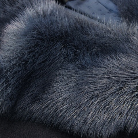 パリエンヌ PARIENNE コート ロング ミンクファー 毛皮 ウール