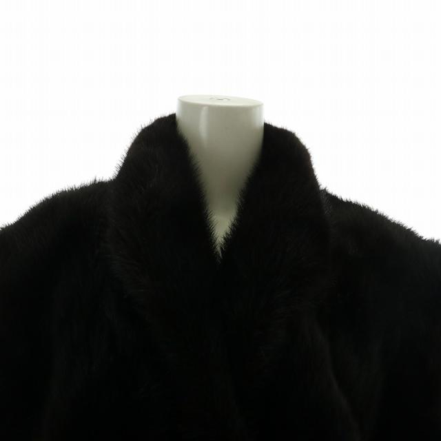 ノーブランド ファーコート アウター 毛皮 ミンク ミドル 13 XL 茶色