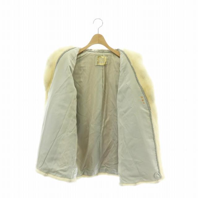 SAGA MINK サガミンク　金サガ　ホワイトミンクコート　ロング丈 サガミンクコートホワイト系金サガ