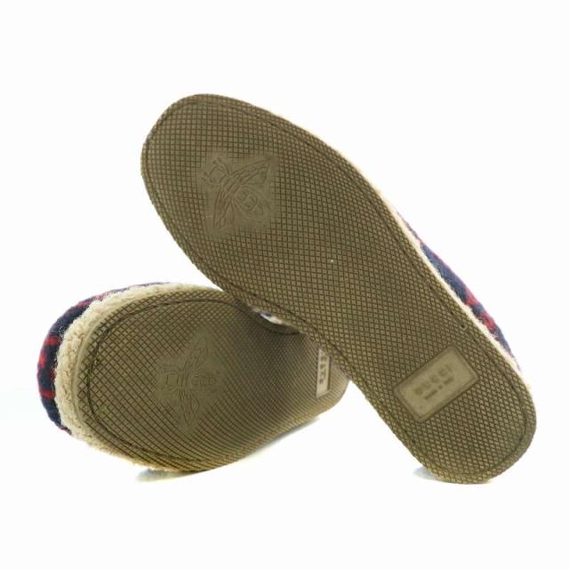 GUCCI グッチ　ホースビット　スリッポン　ローファー　ウール　GG柄 中古】グッチ GUCCI スリッポン ローファー ウール ボア GG柄 総柄