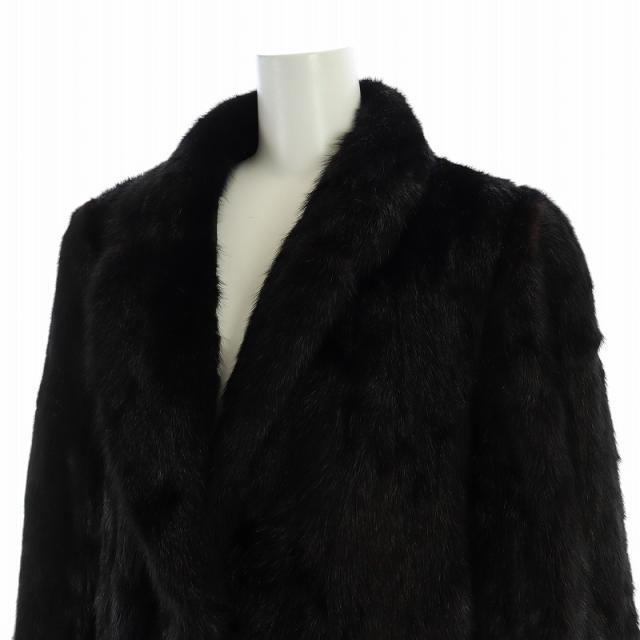 【中古】ミツコシ ジュリアン パトリーナ 毛皮 コート ブラックミンクファー 13 LL 黒 中古】ミツコシ ジュリアン パトリーナ 毛皮 コート ブラックミンク