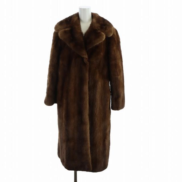 希少極美品】ドイツ製 ファーコート ミンク ロング丈 レアカラー レア